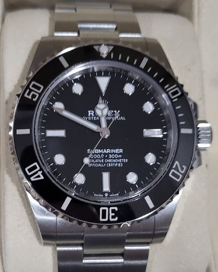 No Reserve - 2024 Rolex Submariner No-Date 41MM Black Dial Oyster Bracelet (124060)