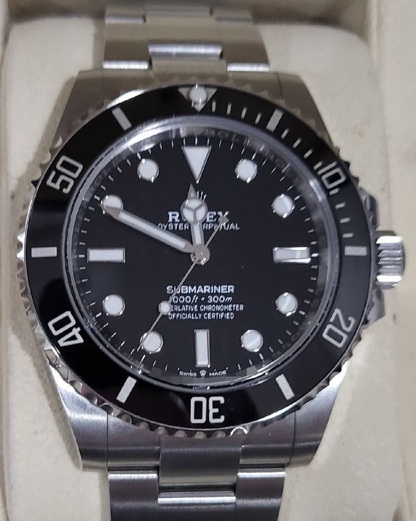 No Reserve - 2024 Rolex Submariner No-Date 41MM Black Dial Oyster Bracelet (124060)