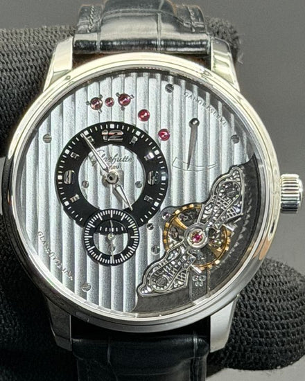 2025 Glashütte Original PanoInverse XL 42MM Grey Dial Leather Strap (1-66-06-04-22-62)