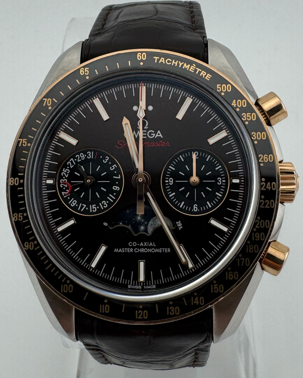 2025 Omega Speedmaster Moonphase 44.25MM Brown Dial Leather Strap (304.23.44.52.13.001)