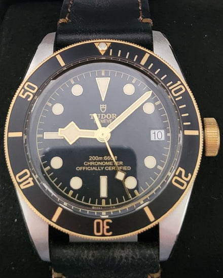 2025 Tudor Black Bay Heritage S&G 41MM Black Dial Leather Strap (79733N)