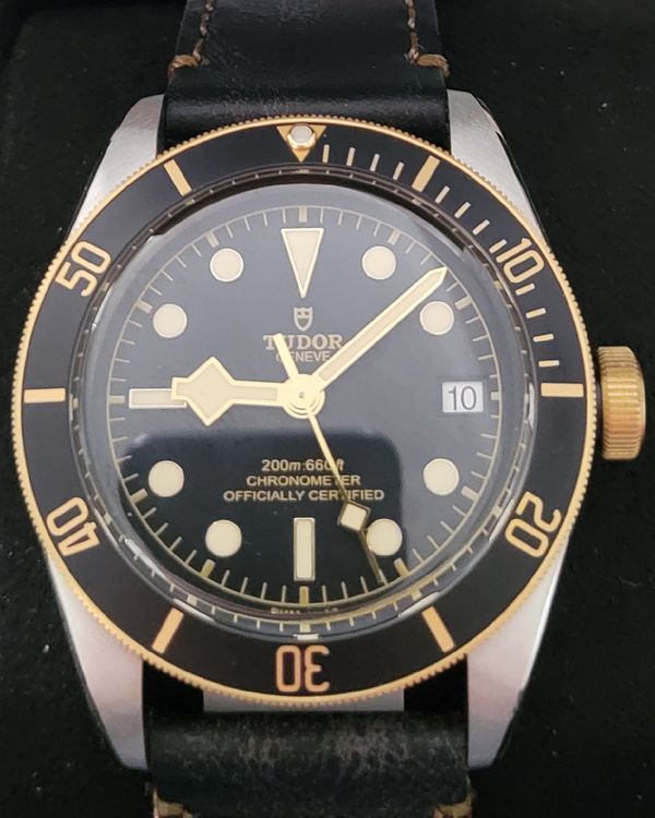 2025 Tudor Black Bay Heritage S&G 41MM Black Dial Leather Strap (79733N)