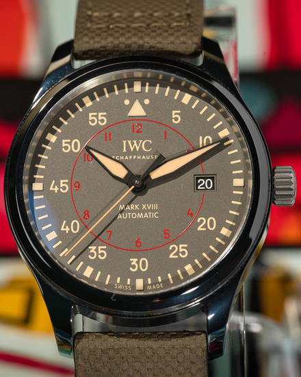 2016 IWC Schaffhausen Pilot Top Gun Miramar 41MM Grey Dial Leather Strap (IW324702)