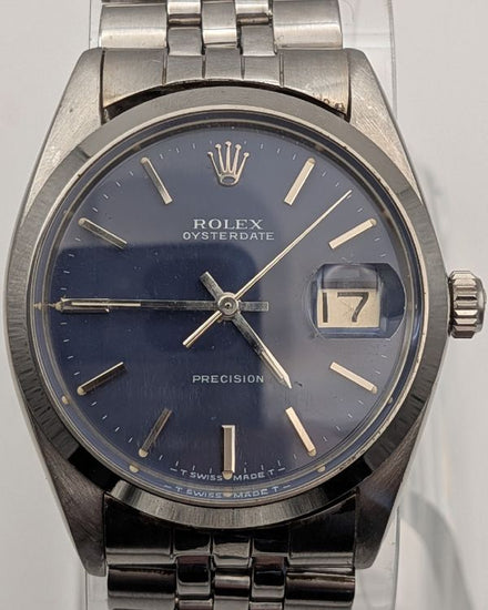 Rolex Oyster Precision Date 34MM Blue Dial Jubilee Bracelet (6694)