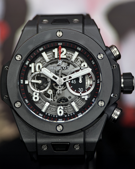 2019 Hublot Big Bang "Black Magic" 42MM Skeleton Dial Rubber Strap (441.CI.1170.RX)