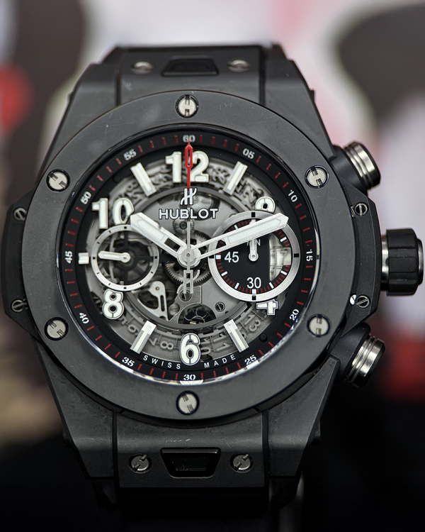 2019 Hublot Big Bang "Black Magic" 42MM Skeleton Dial Rubber Strap (441.CI.1170.RX)