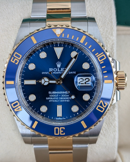 2022 Rolex Submariner Date "Bluesy" 41MM Blue Dial Two-Tone Oyster Bracelet (126613LB)