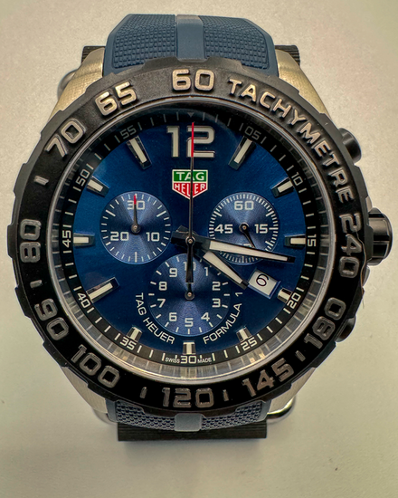 2025 Tag Heuer Formula 1 43MM Quartz Blue Dial Rubber Strap (CAZ101AV.FT8077)