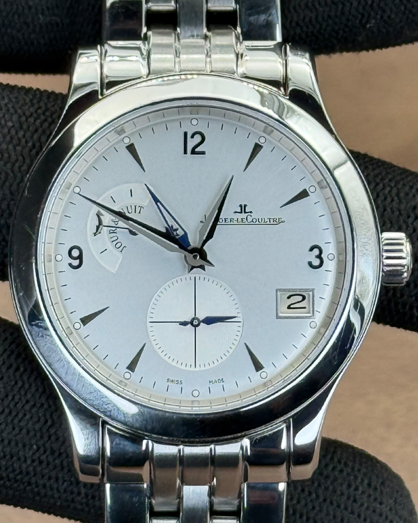 2005 Jaeger-LeCoultre Master Hometime GMT 40MM Silver Dial Steel Bracelet (147.8.05.S)