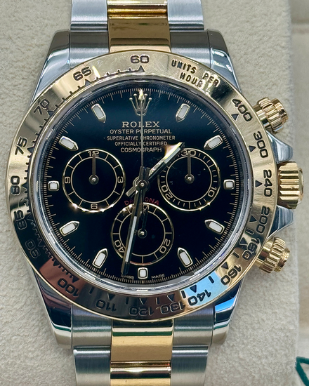 2020 Rolex Cosmograph Daytona 40MM Black Dial Two-Tone Oyster Bracelet (116503)
