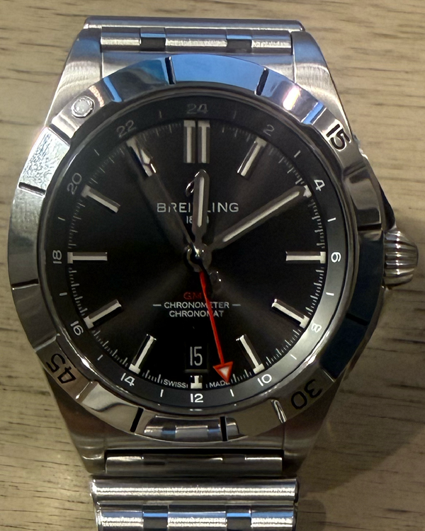 2024 Breitling Chronomat GMT 40MM Grey Dial Steel Bracelet (A32398101M1A1)