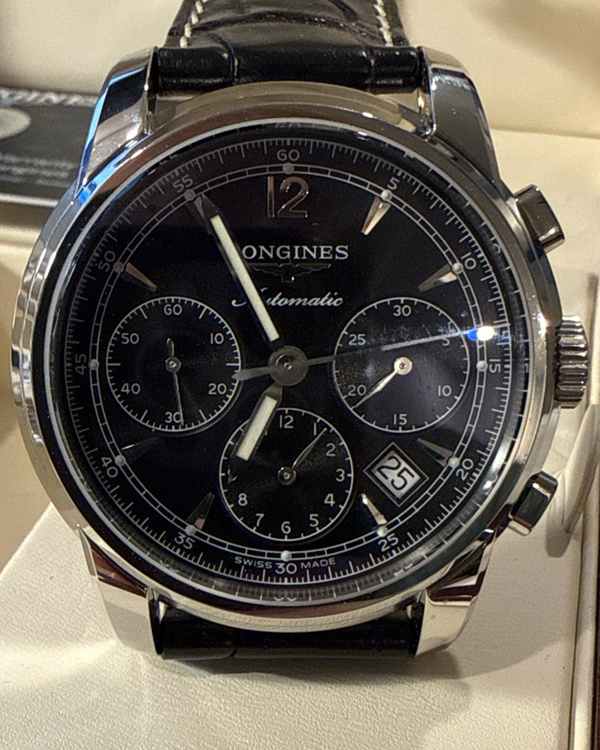 2024 Longines Saint-Imier 41MM Black Dial Leather Strap (L2.752.4.52.4)