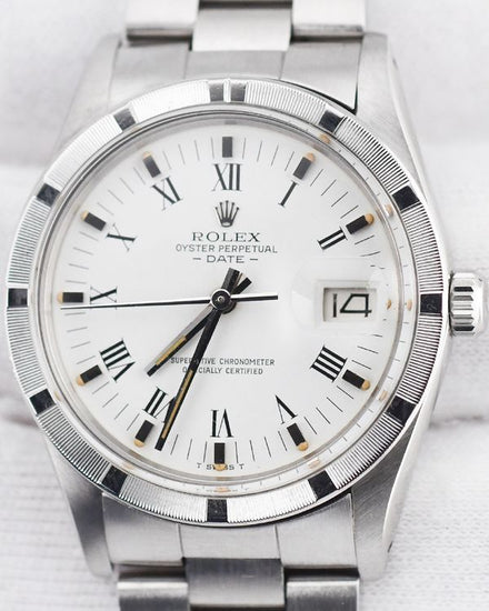 Rolex Oyster Perpetual Date 34MM White Dial Oyster Bracelet (15010)