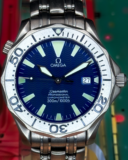 Omega Seamaster 41.5MM Blue Dial Titanium Bracelet (2231.80.00)