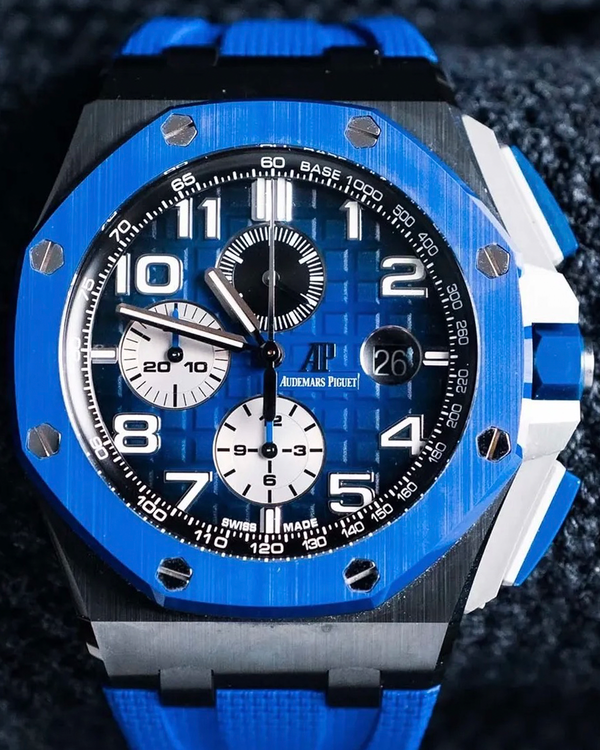 2020 Audemars Piguet Royal Oak Offshore 44MM Blue Dial Rubber Strap (26405CE.OO.A030CA.01)