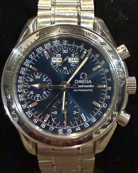 2000 Omega Speedmaster Day-Date 39MM Blue Dial Steel Bracelet (3523.80.00)