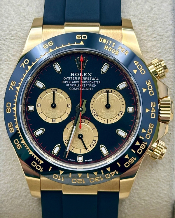 2023 Rolex Cosmograph Daytona 40MM Black Dial Rubber Strap (116518LN)
