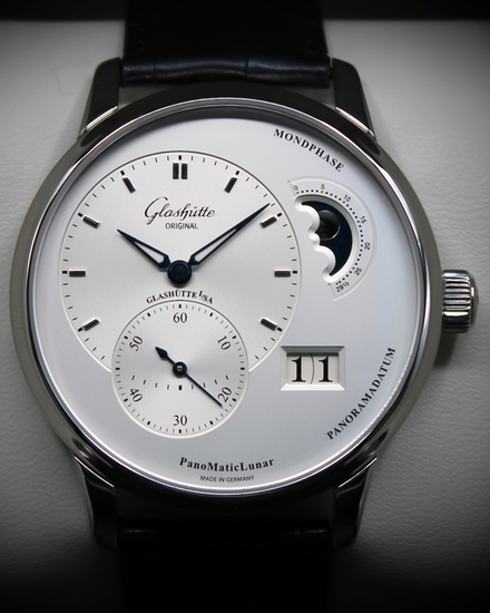 2024 Glashütte Original PanoMaticLunar 40MM Silver Dial Leather Strap (1-90-02-42-32-05)