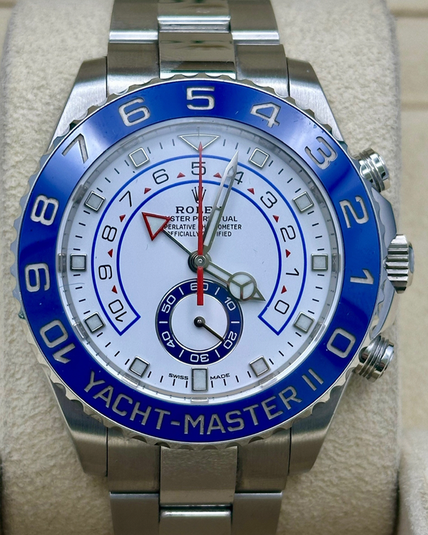 2021 Rolex Yacht-Master II 44MM White Dial Oyster Bracelet (116680)