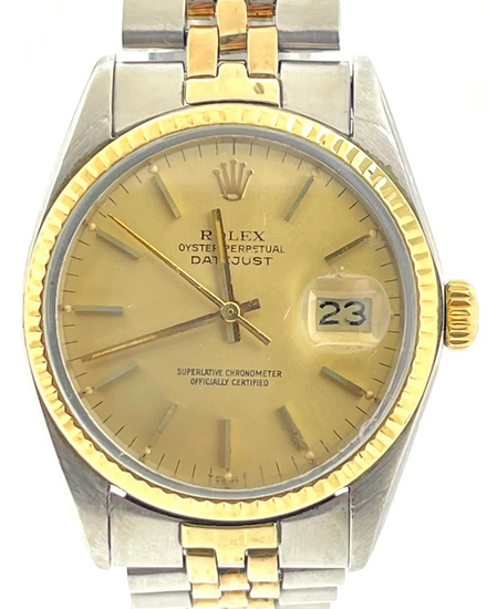 Rolex Datejust 36MM Champagne Dial Two-Tone Jubilee Bracelet (16013)