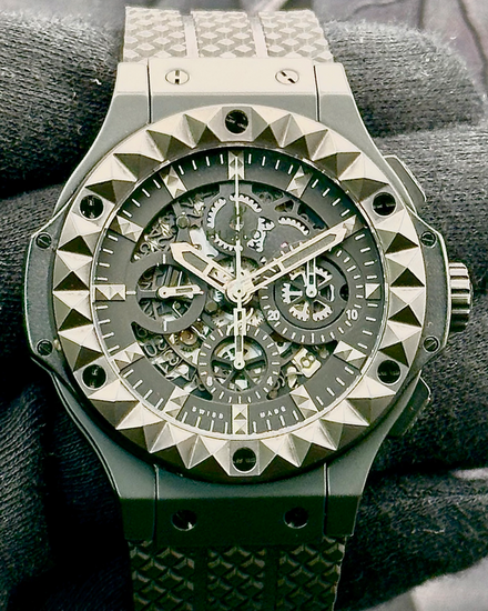 2014 Hublot Big Bang "Depeche Mode" L.E. 44MM Skeleton Dial Rubber Strap (311.CI.1170.VR.DPM13)