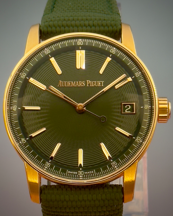 2024 Audemars Piguet Code 11.59 41MM Green Dial Textile Strap (15210OR.OO.A056KB.01)