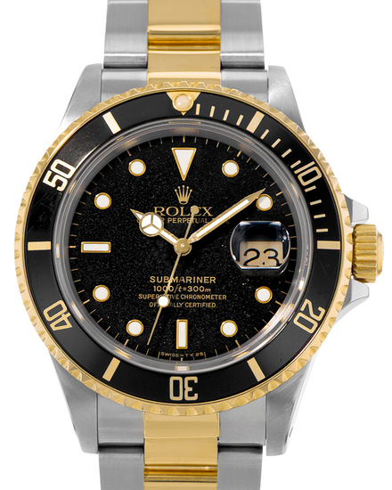 1987 Rolex Submariner Date 40MM Black Dial Two-Tone Oyster Bracelet (16803)