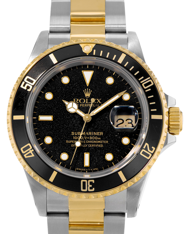 1987 Rolex Submariner Date 40MM Black Dial Two-Tone Oyster Bracelet (16803)