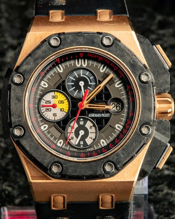 Audemars Piguet Royal Oak Offshore Grand Prix L.E. 44MM Black Dial Leather Strap (26290RO.OO.A001VE.01)