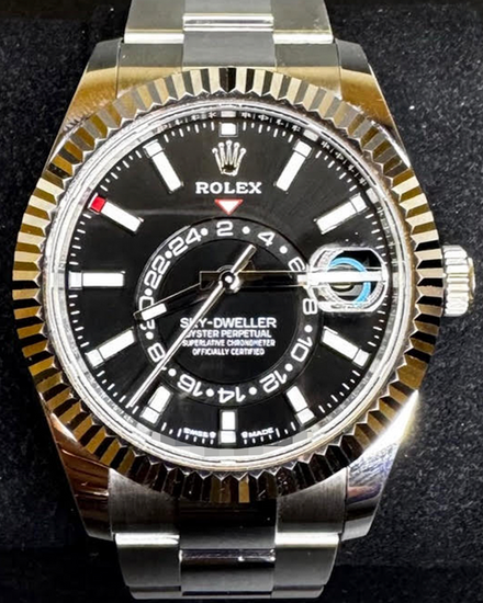2025 Rolex Sky-Dweller 42MM Black Dial Oyster Bracelet (336934)