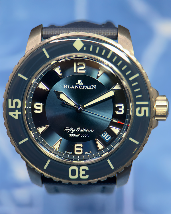 2024 Blancpain Fifty Fathoms 45MM Blue Dial Textile Strap (5015-12B40-052A)