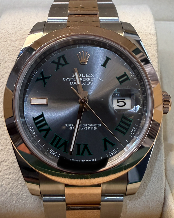 2023 Rolex Datejust "Wimbledon" 41MM Slate Dial Two-Tone Oyster Bracelet (126301)