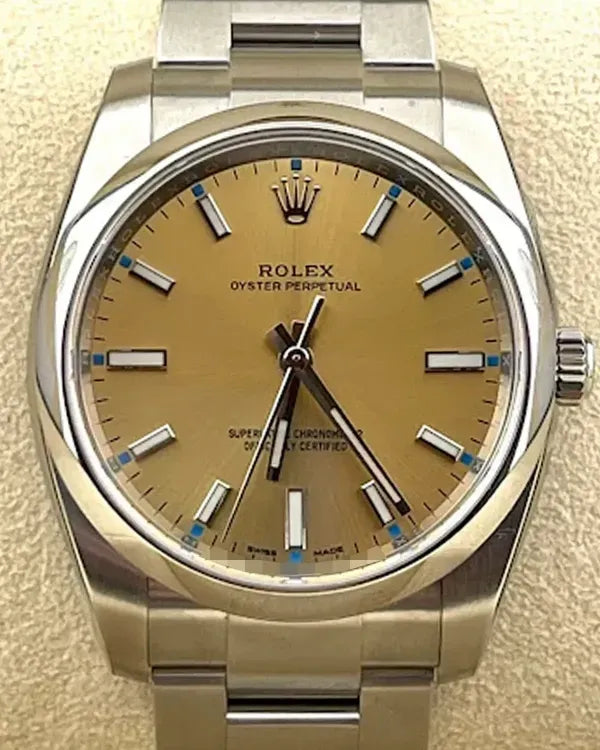 2018 Rolex Oyster Perpetual 34MM White Grape Dial Oyster Bracelet (114200)