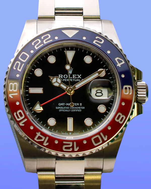 2025 Rolex GMT-Master II "Pepsi" 40MM Black Dial Oyster Bracelet (126710BLRO)