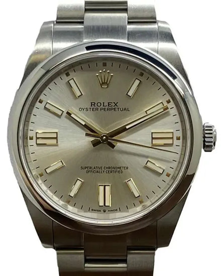 Rolex Oyster Perpetual 41MM Silver Dial Oyster Bracelet (124300)