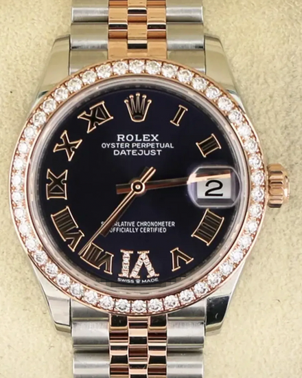 Rolex Datejust 31MM Purple Dial Two-Tone Super Jubilee Bracelet (278381RBR)