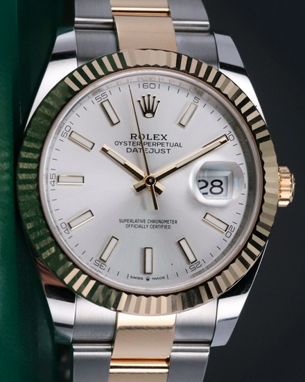 2025 Rolex Datejust 41MM Silver Dial Two-Tone Oyster Bracelet (126333)