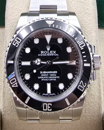 2018 Rolex Submariner No-Date 40MM Black Dial Oyster Bracelet (114060)