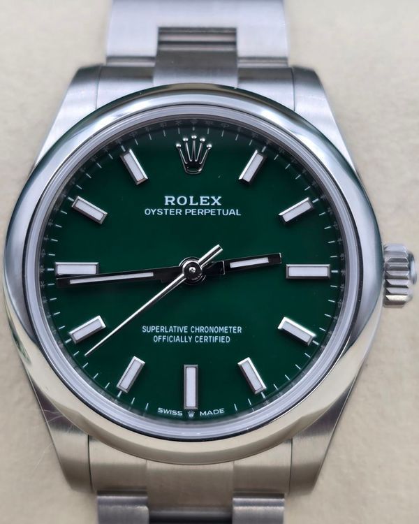 2025 Rolex Oyster Perpetual 31MM Green Dial Oyster Bracelet (277200)
