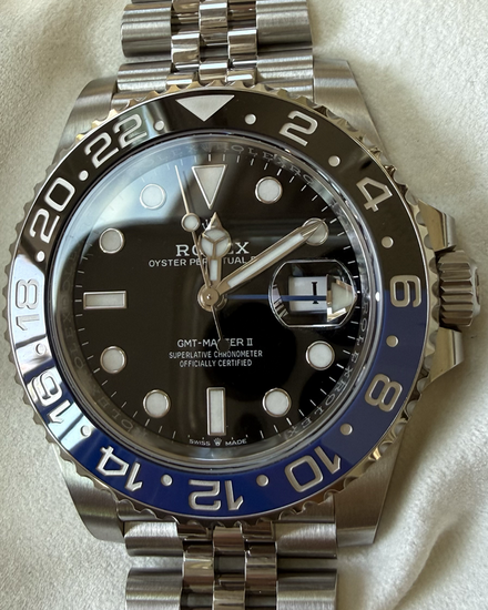2025 Rolex GMT-Master II "Batgirl" 40MM Black Dial Jubilee Bracelet (126710BLNR)