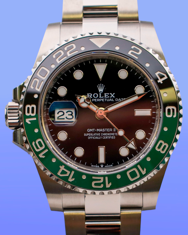 2025 Rolex GMT-Master II "Sprite" 40MM Black Dial Oyster Bracelet (126720VTNR)