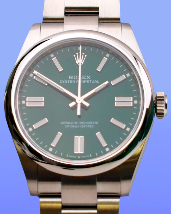 No Reserve - 2026 Rolex Oyster Perpetual 41MM Green Dial Oyster Bracelet (134300)