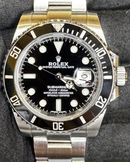 2017 Rolex Submariner Date 40MM Black Dial Oyster Bracelet (116610LN)