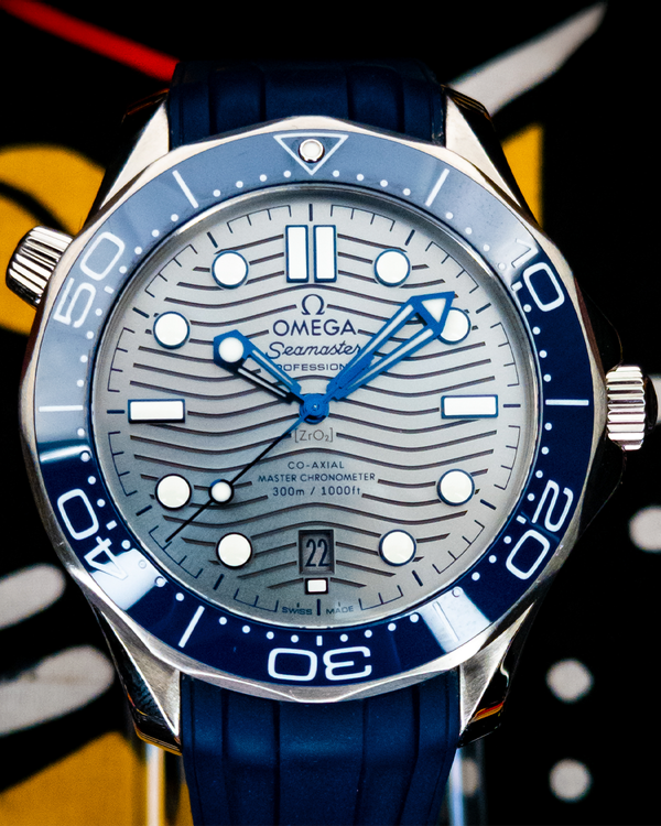2023 Omega Seamaster Diver 300M 42MM Grey Dial Rubber Strap (210.32.42.20.06.001)