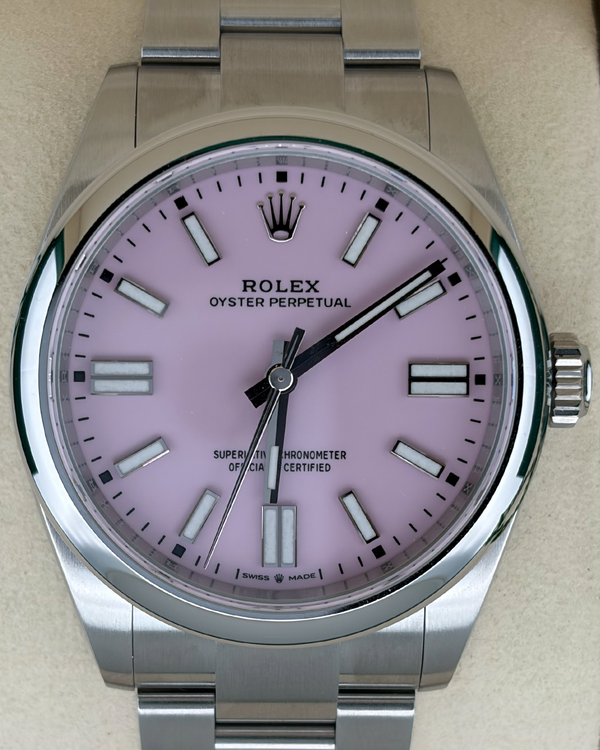 2025 Rolex Oyster Perpetual 41MM Pink Dial Oyster Bracelet (134300)