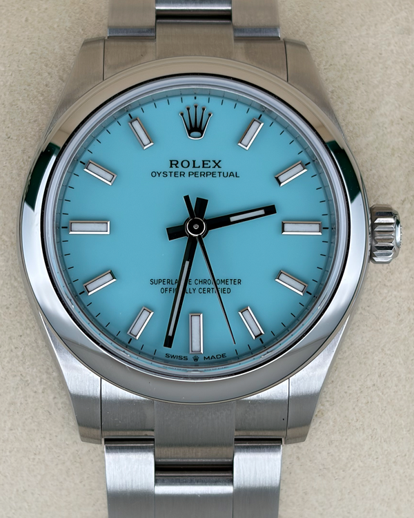 2026 Rolex Oyster Perpetual 31MM Turquoise Dial Oyster Bracelet (277200)