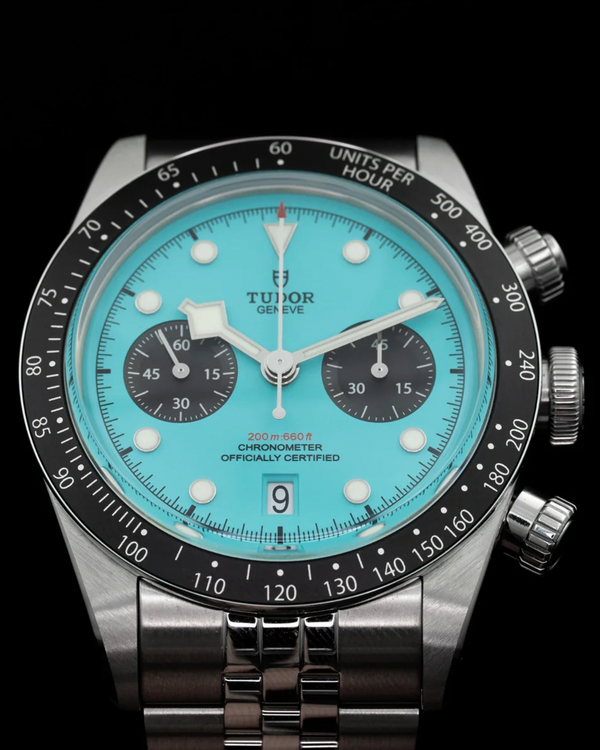 2025 Tudor Black Bay Chrono "Flamingo" 41MM Turquoise Dial Steel Bracelet (79360N)