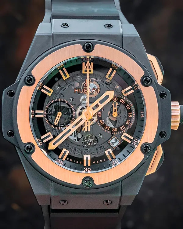 Hublot King Power Unico 48MM Skeleton Dial Rubber Strap (701.CO.0180.RX)
