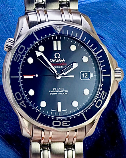 No Reserve - 2018 Omega Seamaster Diver 300M 41MM Blue Dial Steel Bracelet (212.30.41.20.03.001)