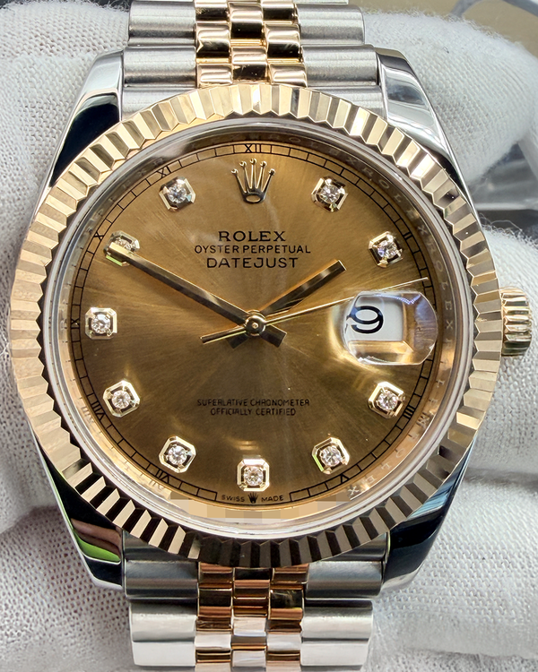 2019 Rolex Datejust 41MM Chocolate Dial Two-Tone Jubilee Bracelet (126333)